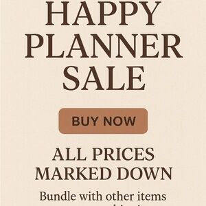 Happy Planner Sale Poster
